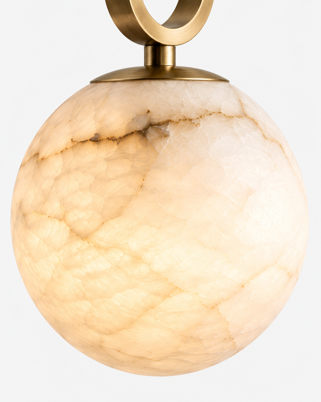 Orlena | Natural Alabaster Globe Pendant Light