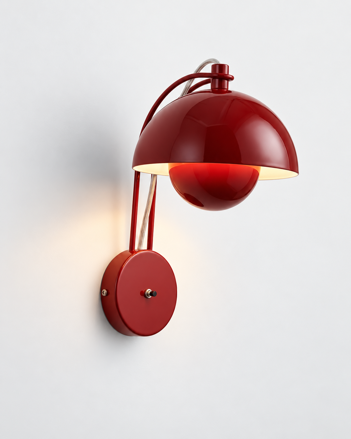 Mireva Dome Wall Sconce | Lacquered Iron Modern Wall Light