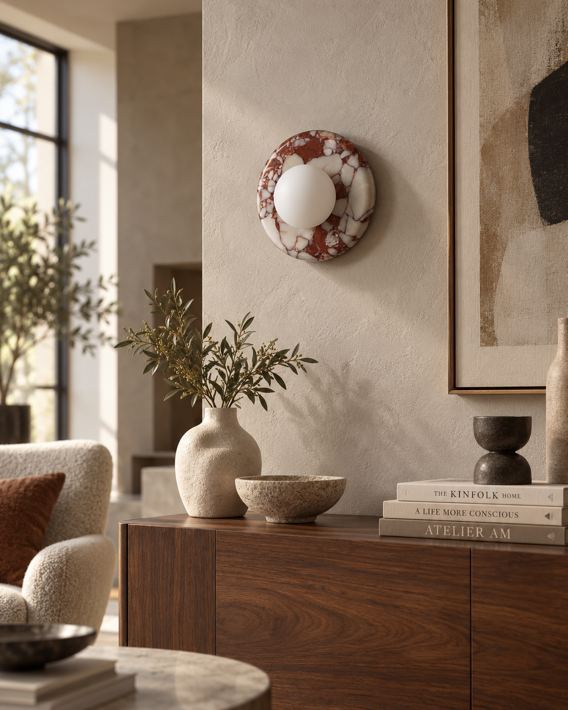 Rosso | Marble Wall Lamp