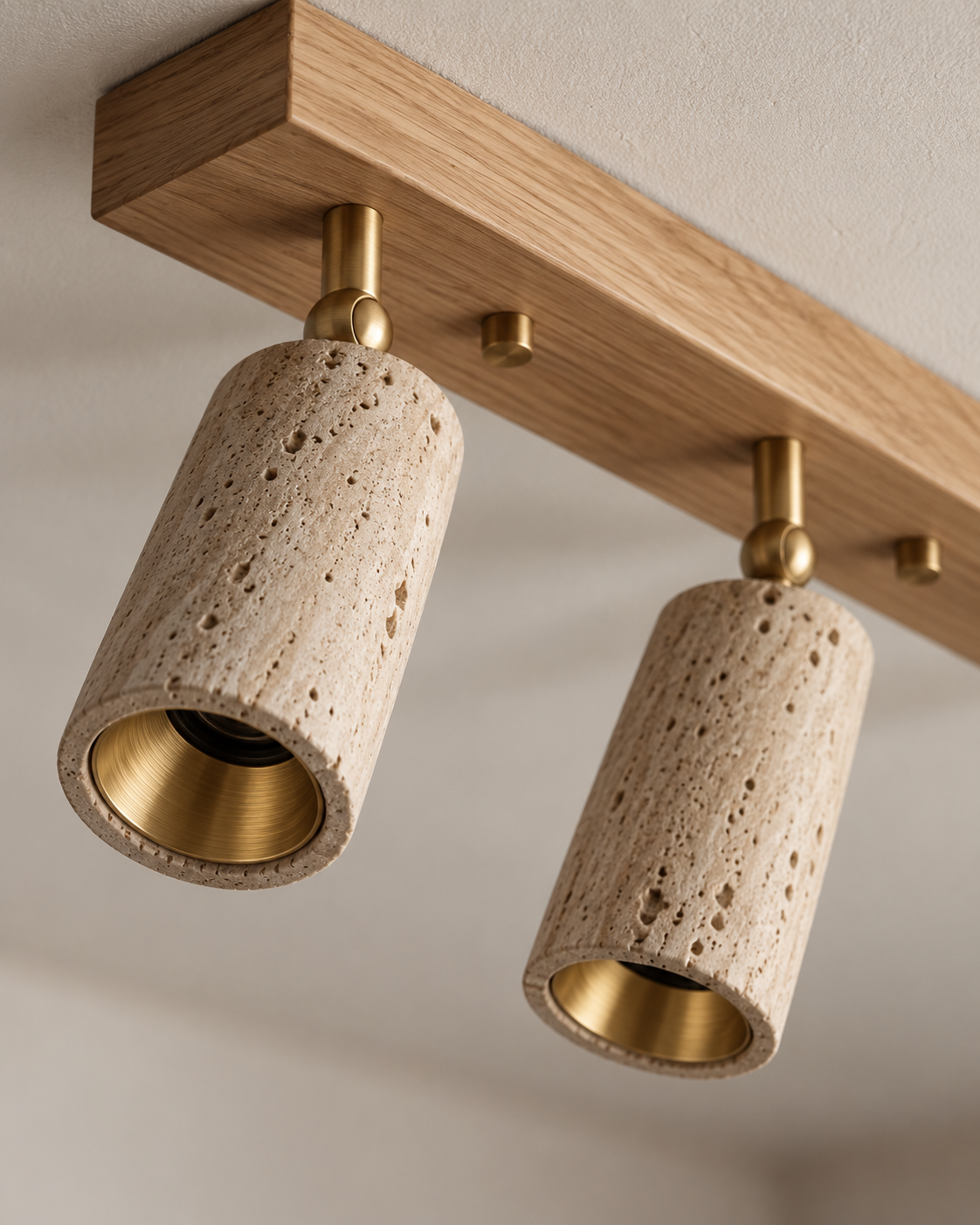 Plafo | Travertine Ceilling Light