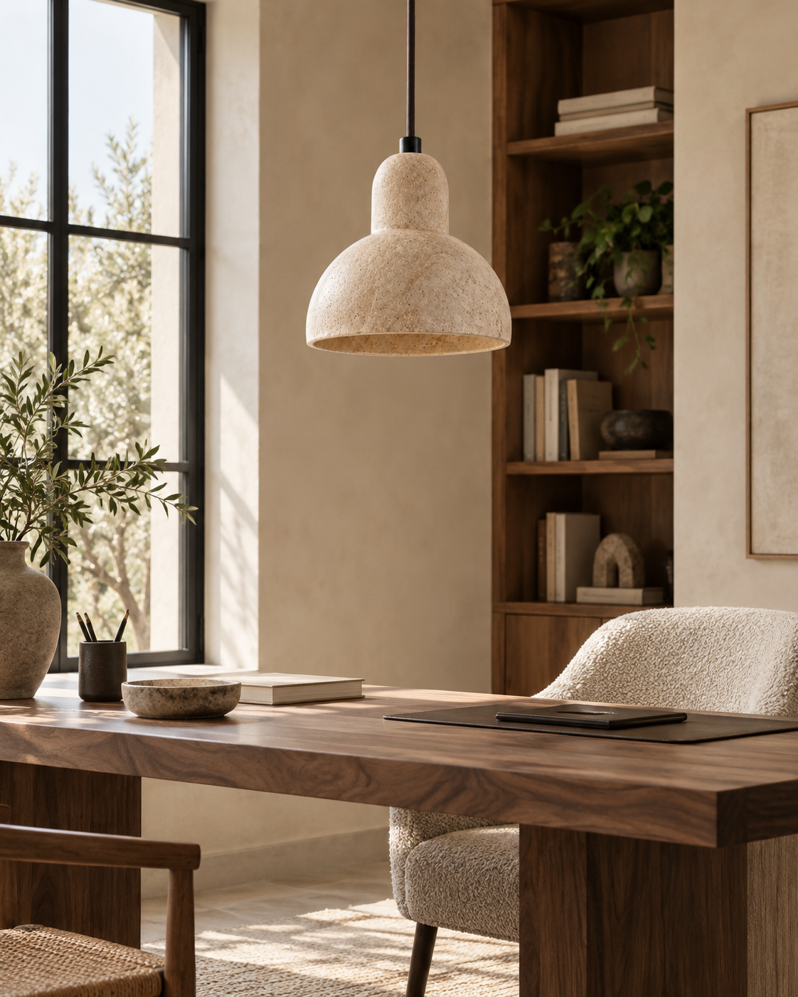 Nupa | Travertine Pendant Light
