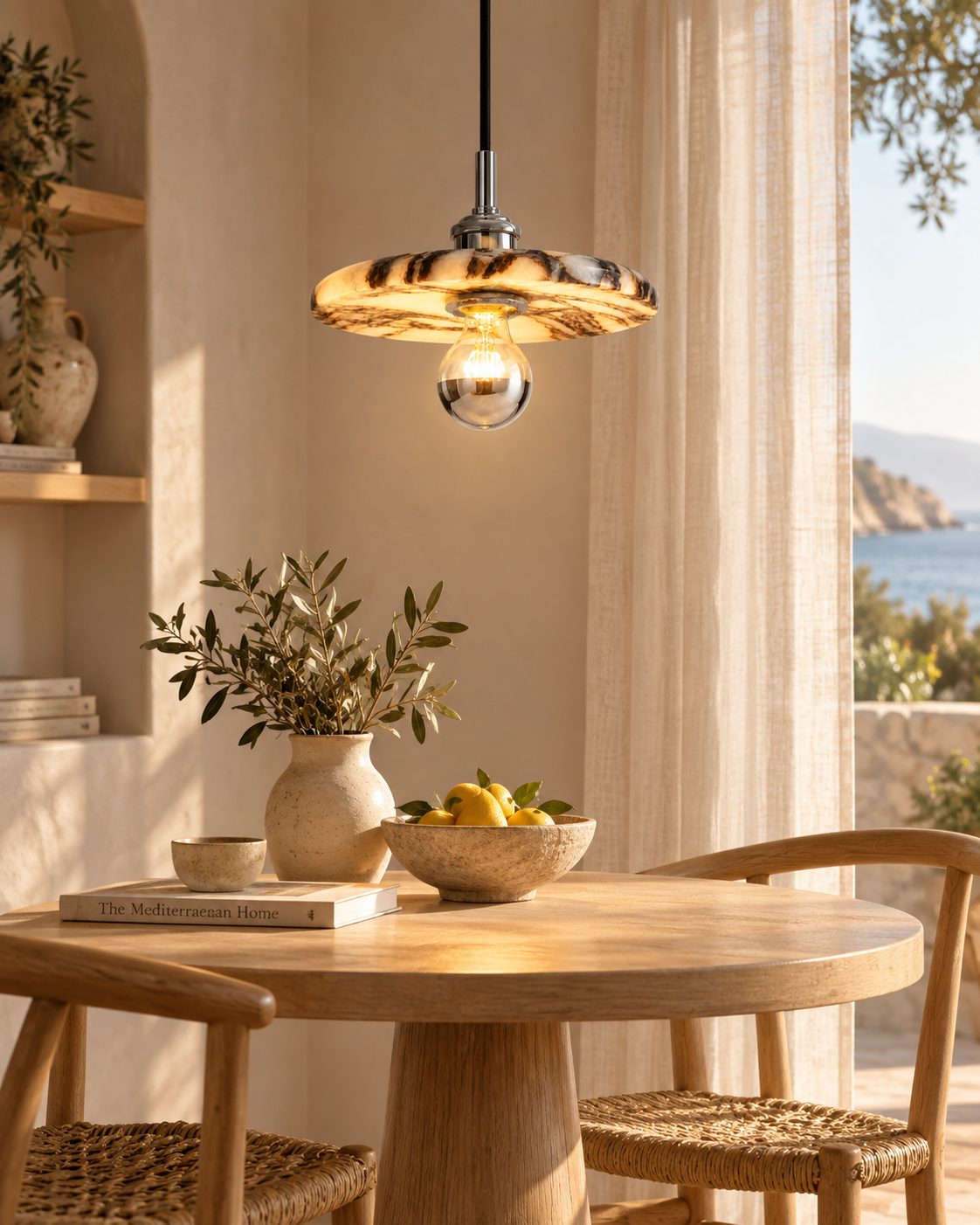 Benja | Marble Pendant Light