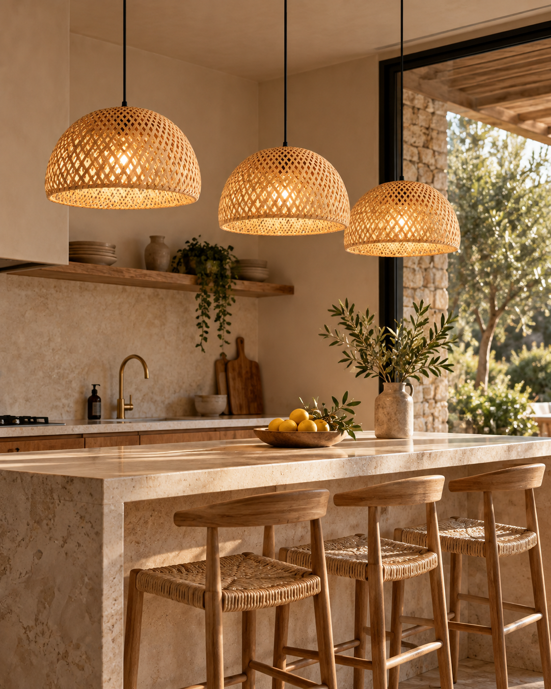 Rotta | Rattan Pendant Light