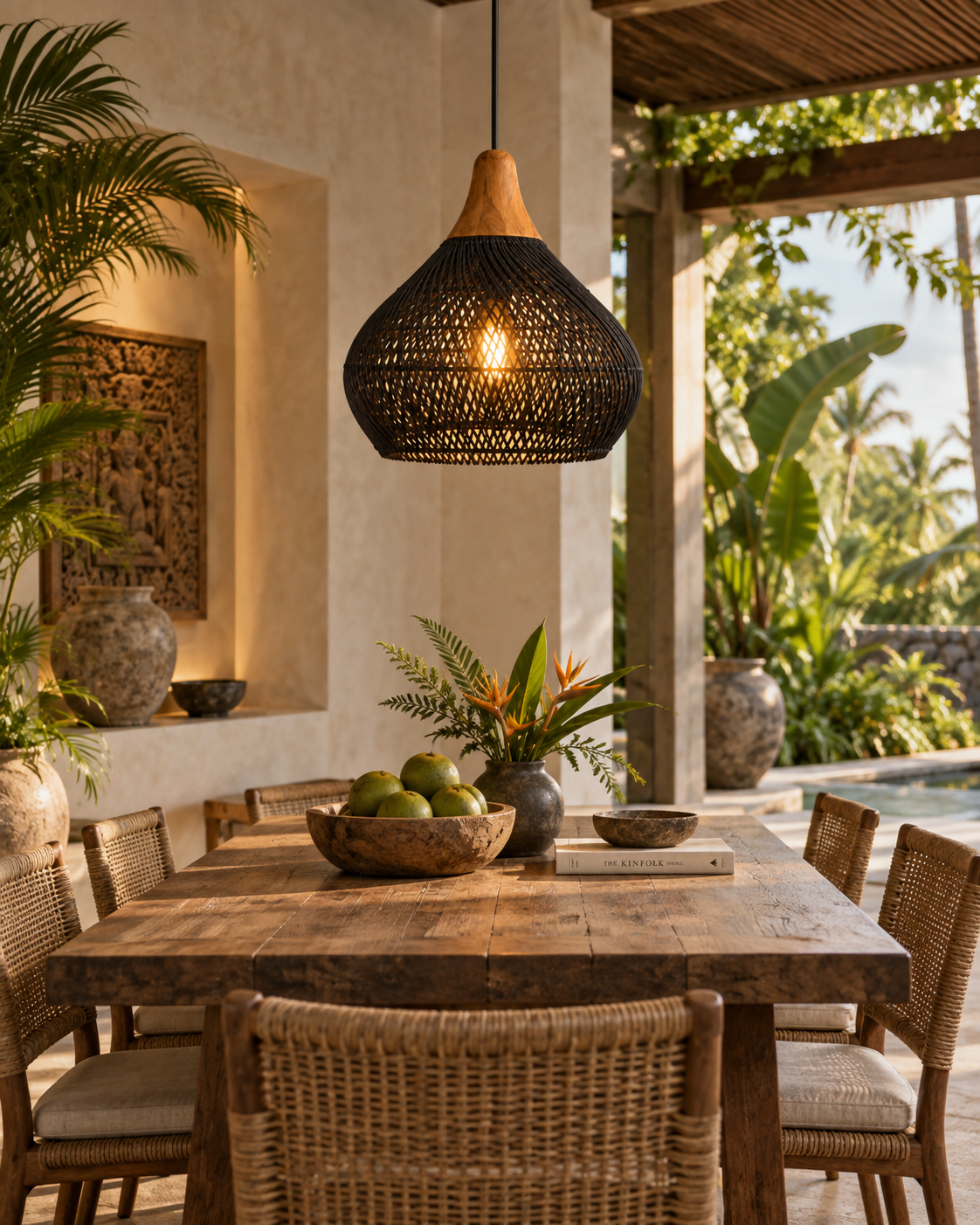 Tala Rattan Pendant Light