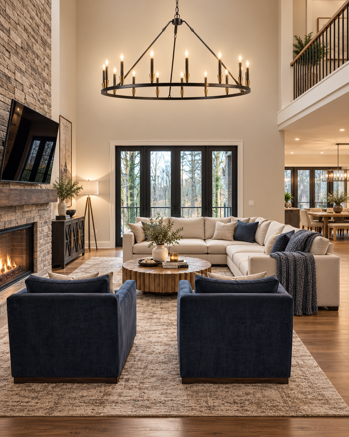 Arden 15-Light Wagon Wheel Chandelier