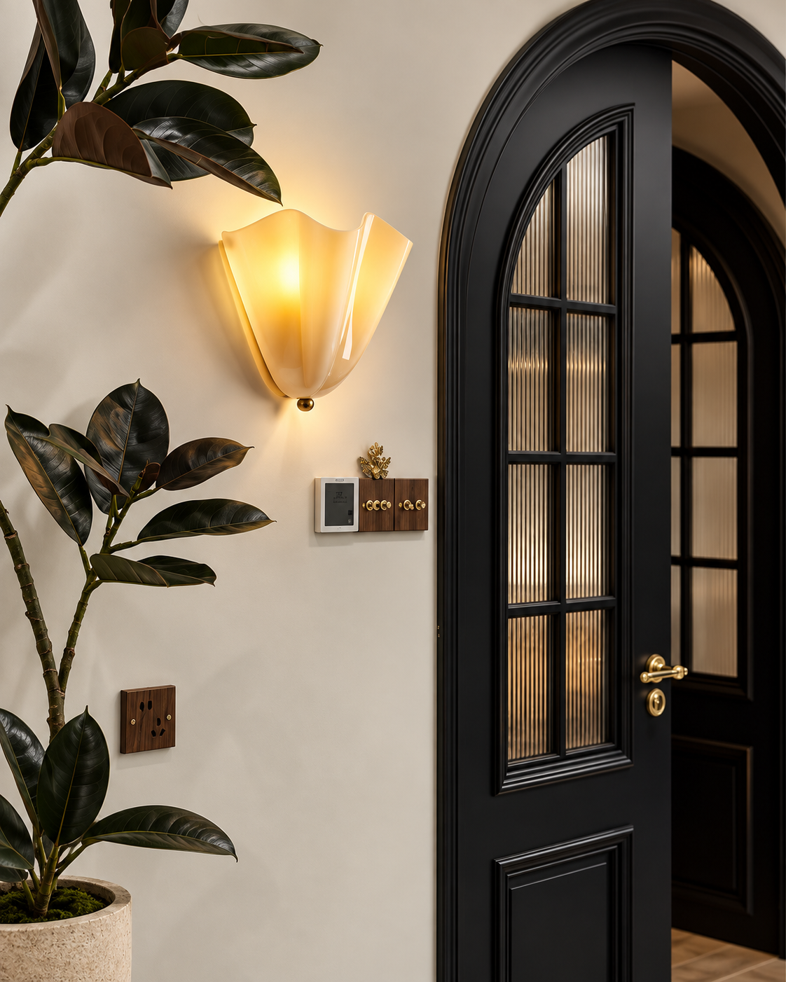 Aurelia | Flower Glass Wall Sconce