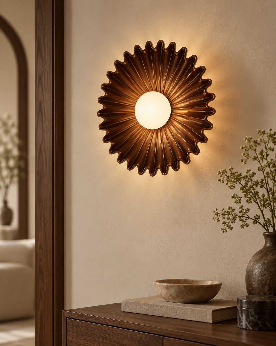 Nomi | Sculptural Ceramic Wall Sconce