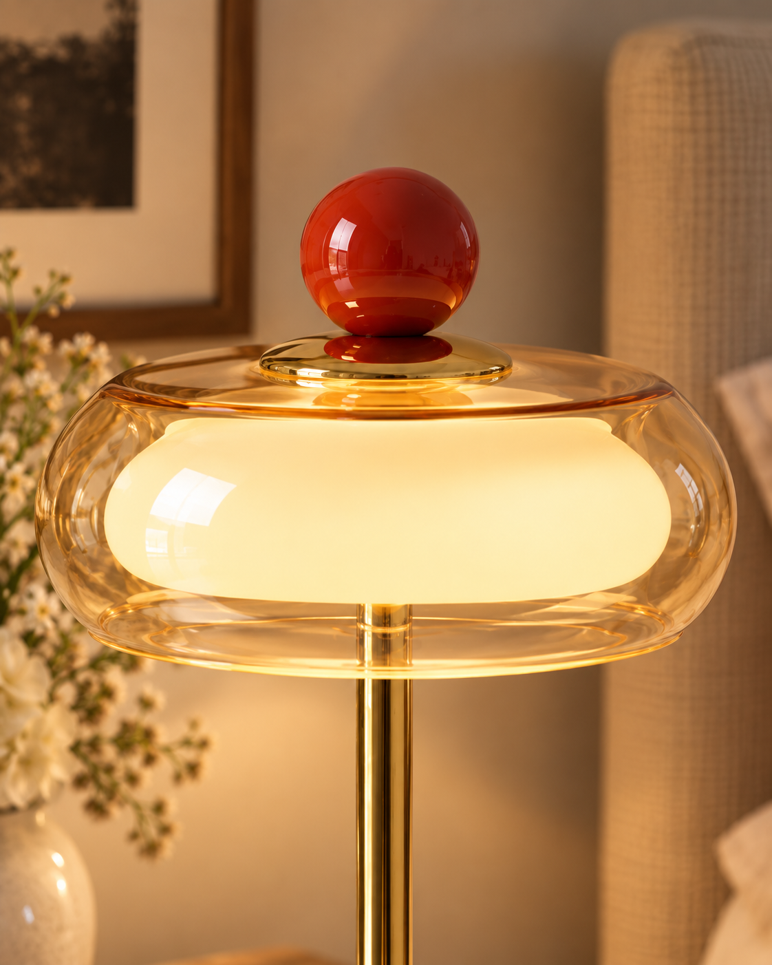 Ormino | Glass Disc Table Lamp