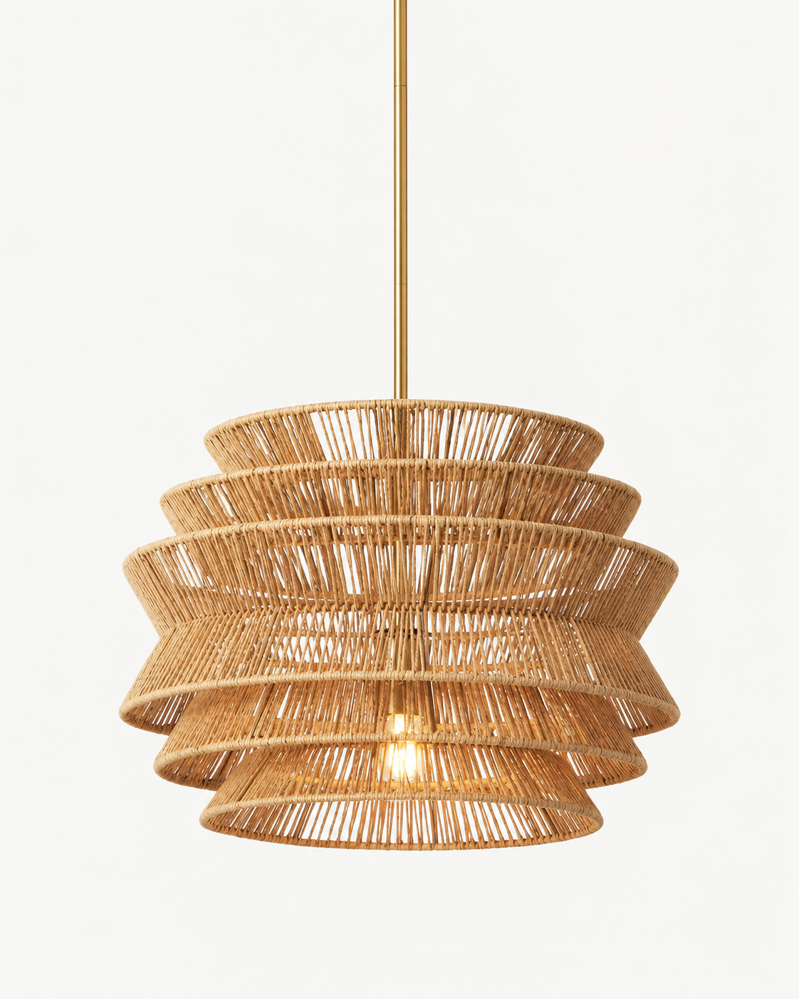 Savana | Woven Rattan-Style Pendant Light