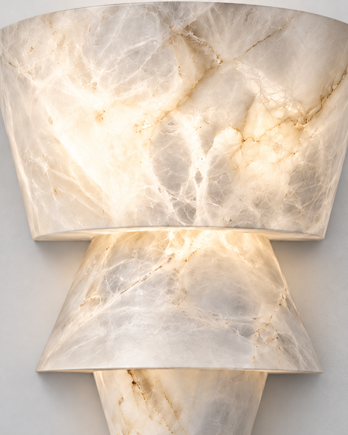 Albana | Sculptural Alabaster Wall Sconce