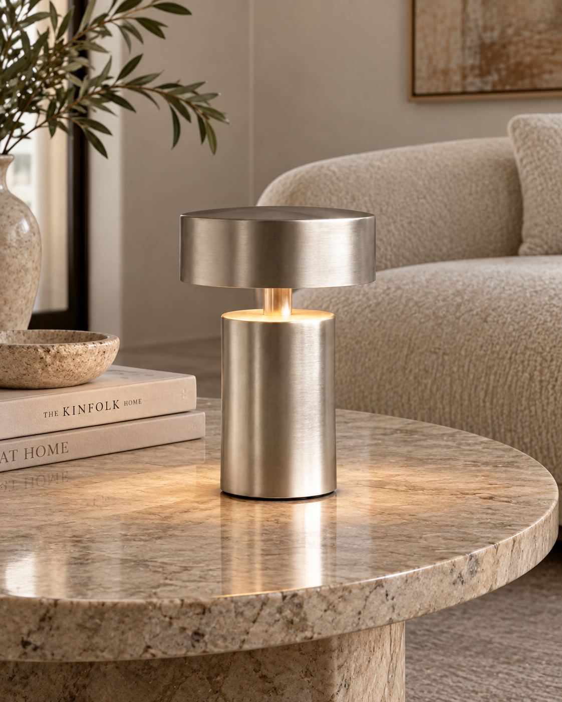 Alloy | Rechargeable LED Table Lamp – Aluminum
