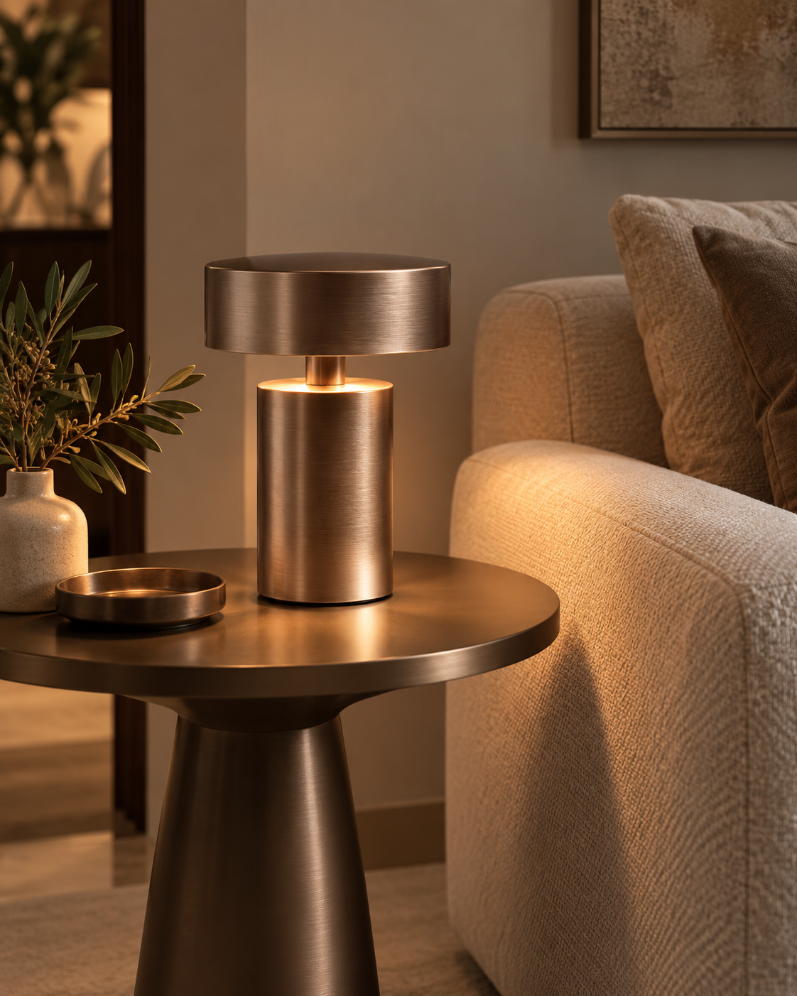 Alloy | Rechargeable LED Table Lamp – Aluminum