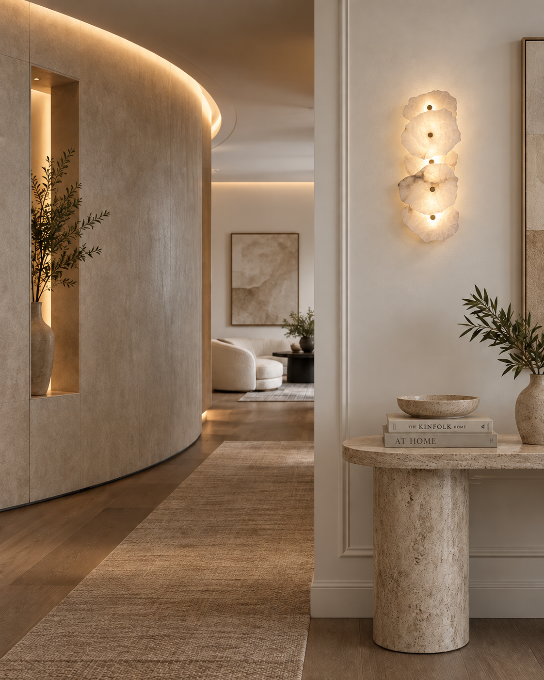 Solenne | Raw Alabaster Wall Sconce