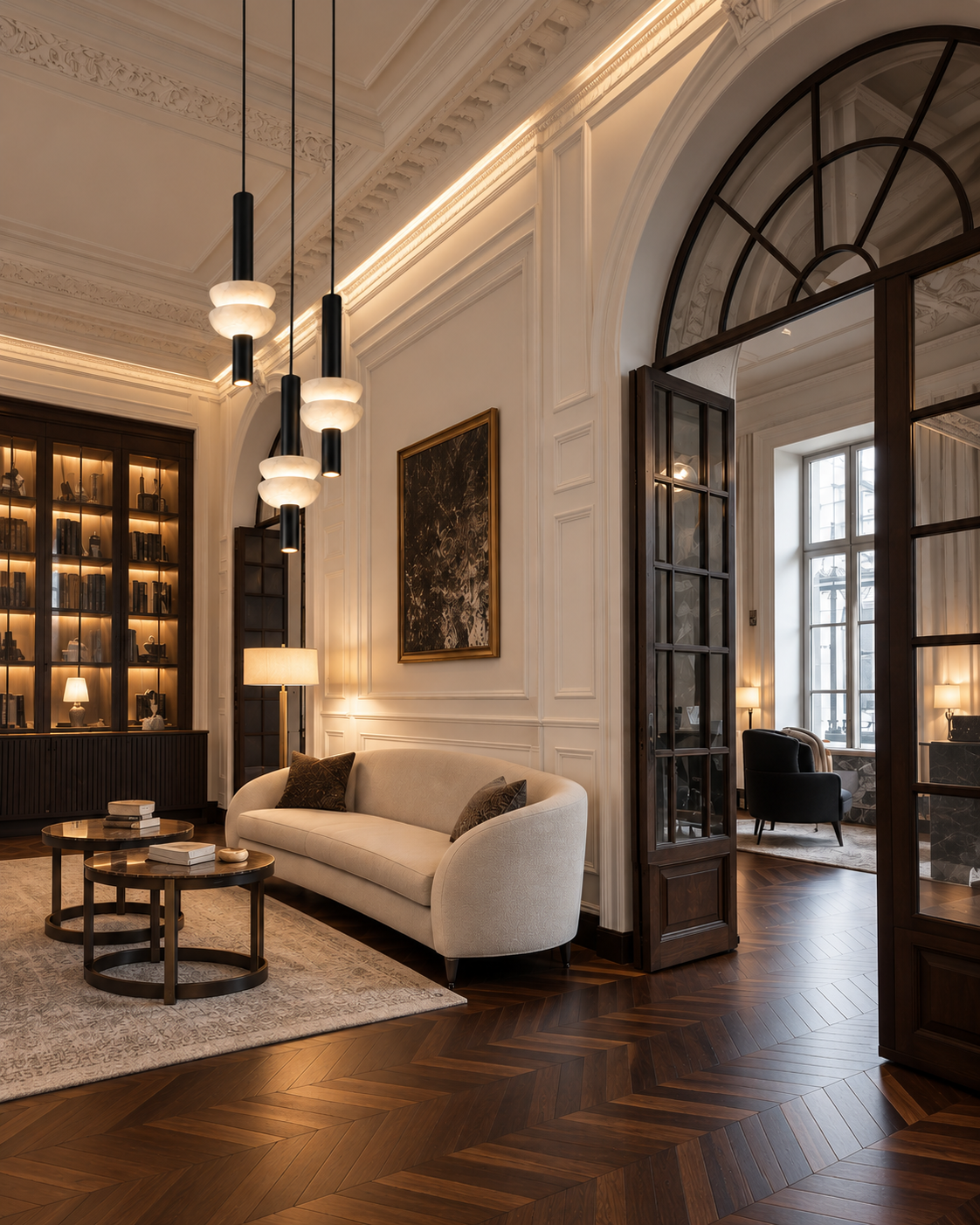 Alabaster Pendant Light | Aveline Sculptural