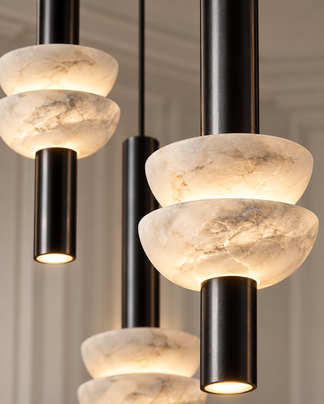 Alabaster Pendant Light | Aveline Sculptural