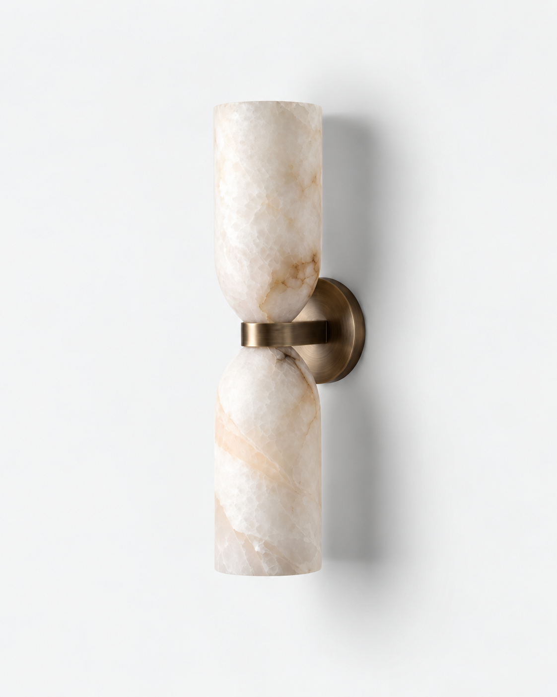 Elba | Alabaster Wall Sconce – Solid Brass Architectural