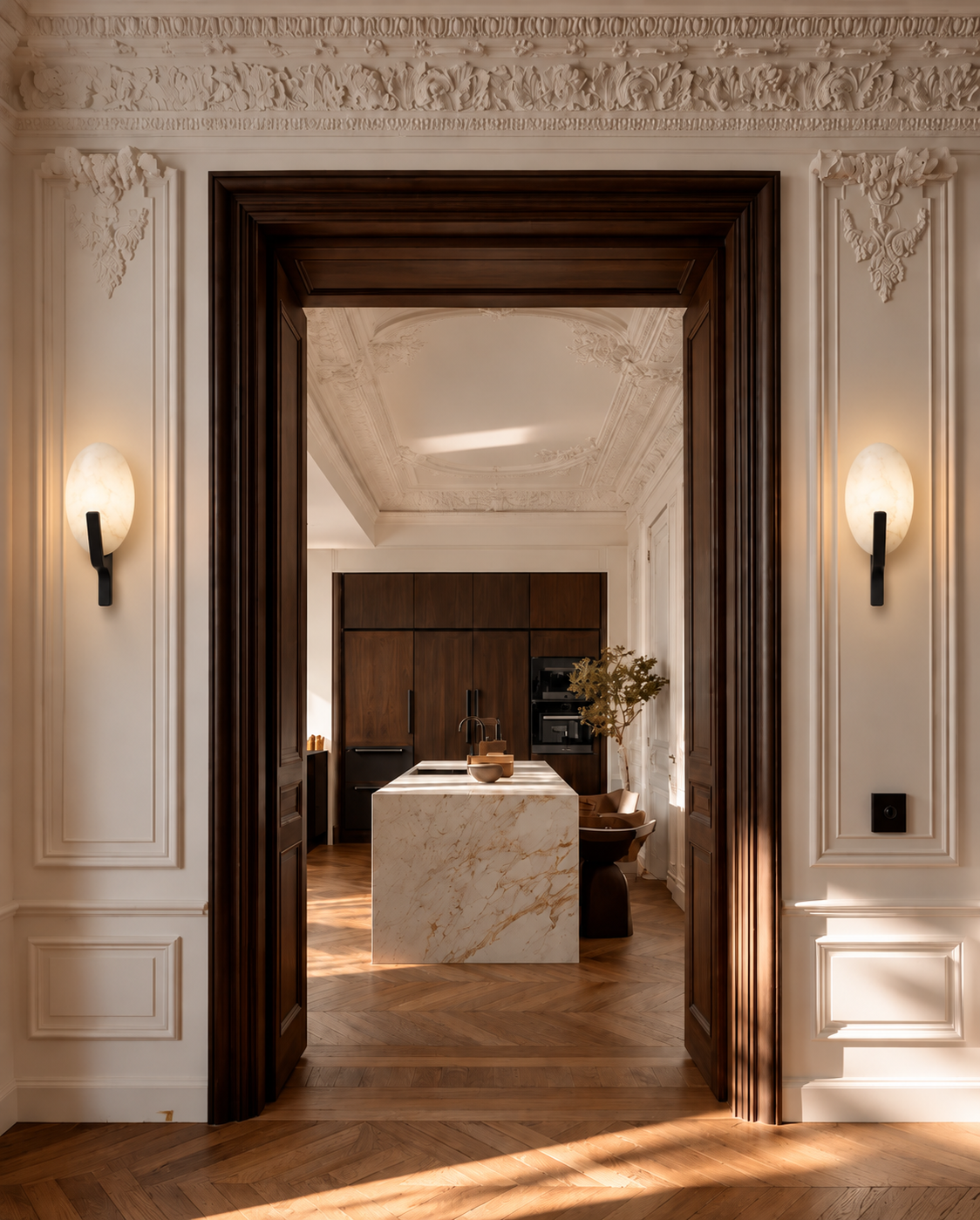 Natural Alabaster Wall Sconce | ELYRA