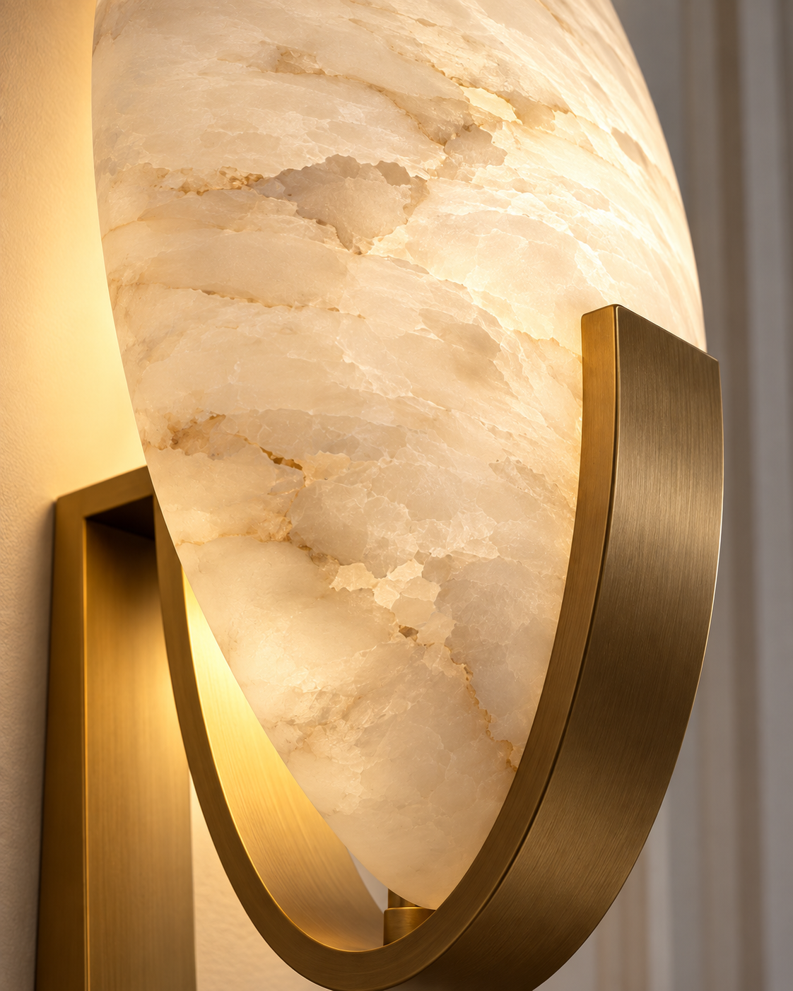 Natural Alabaster Wall Sconce | ELYRA