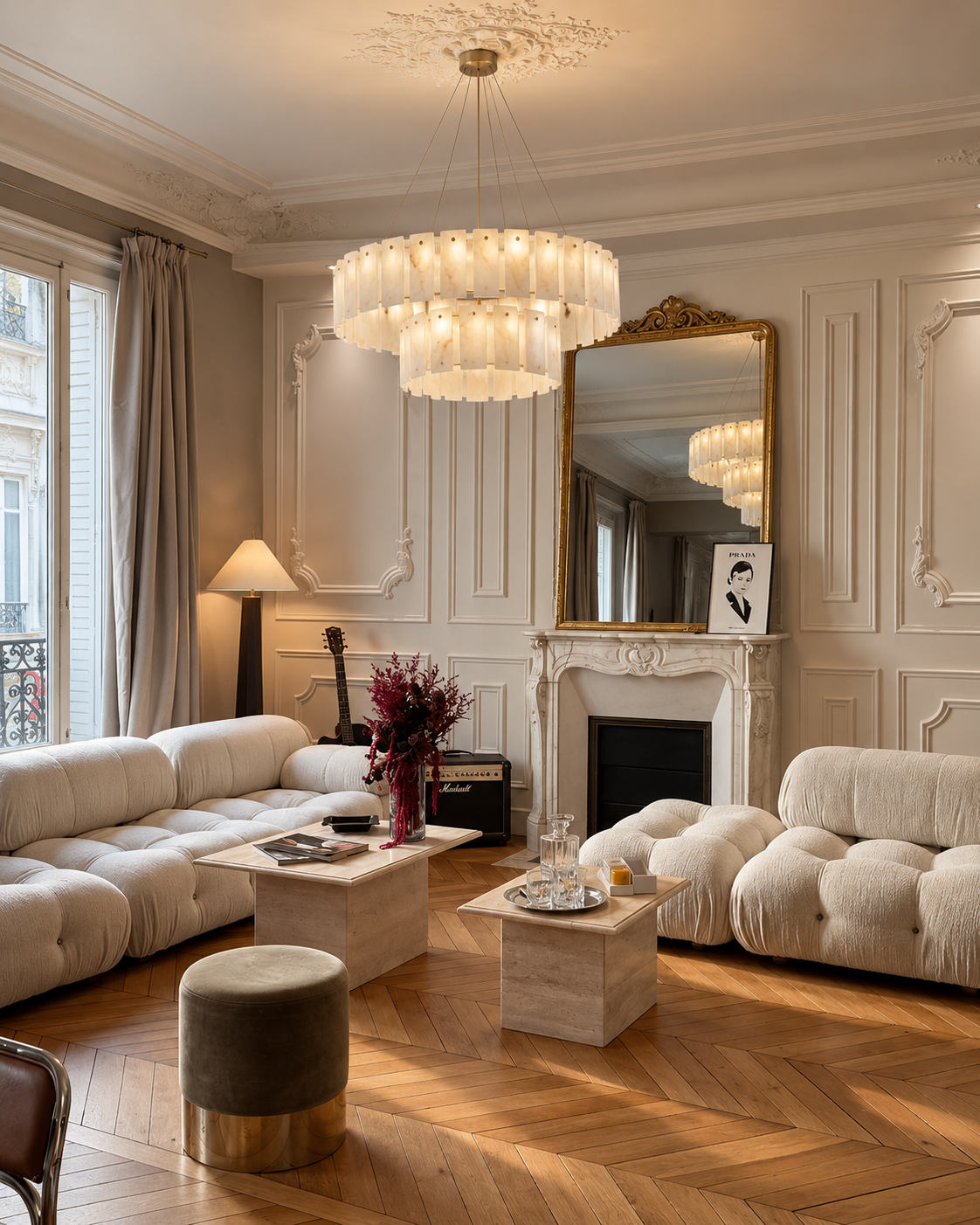 Sculptural Alabaster Chandelier | Aurevia
