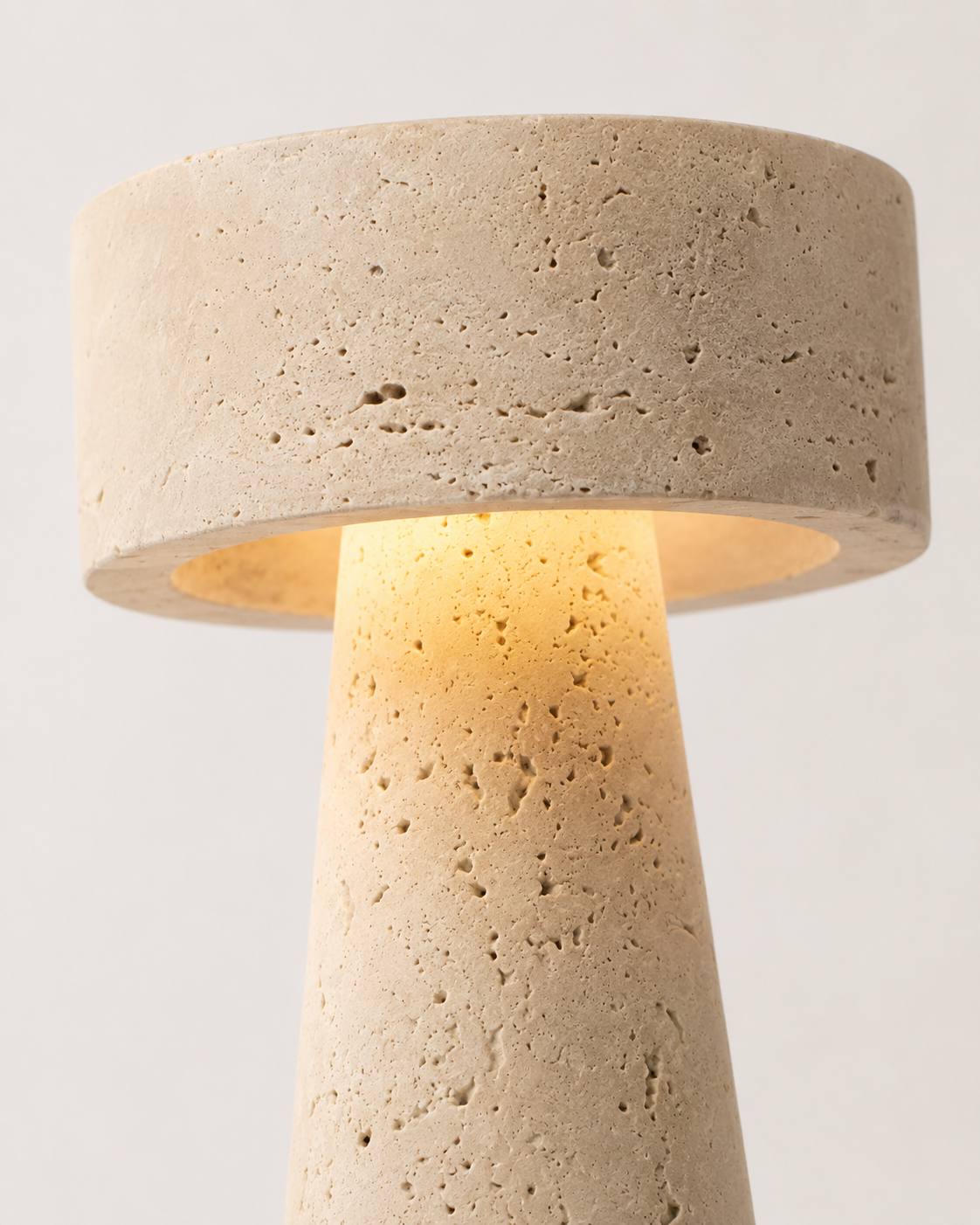 The Matera | Travertine Table Lamp