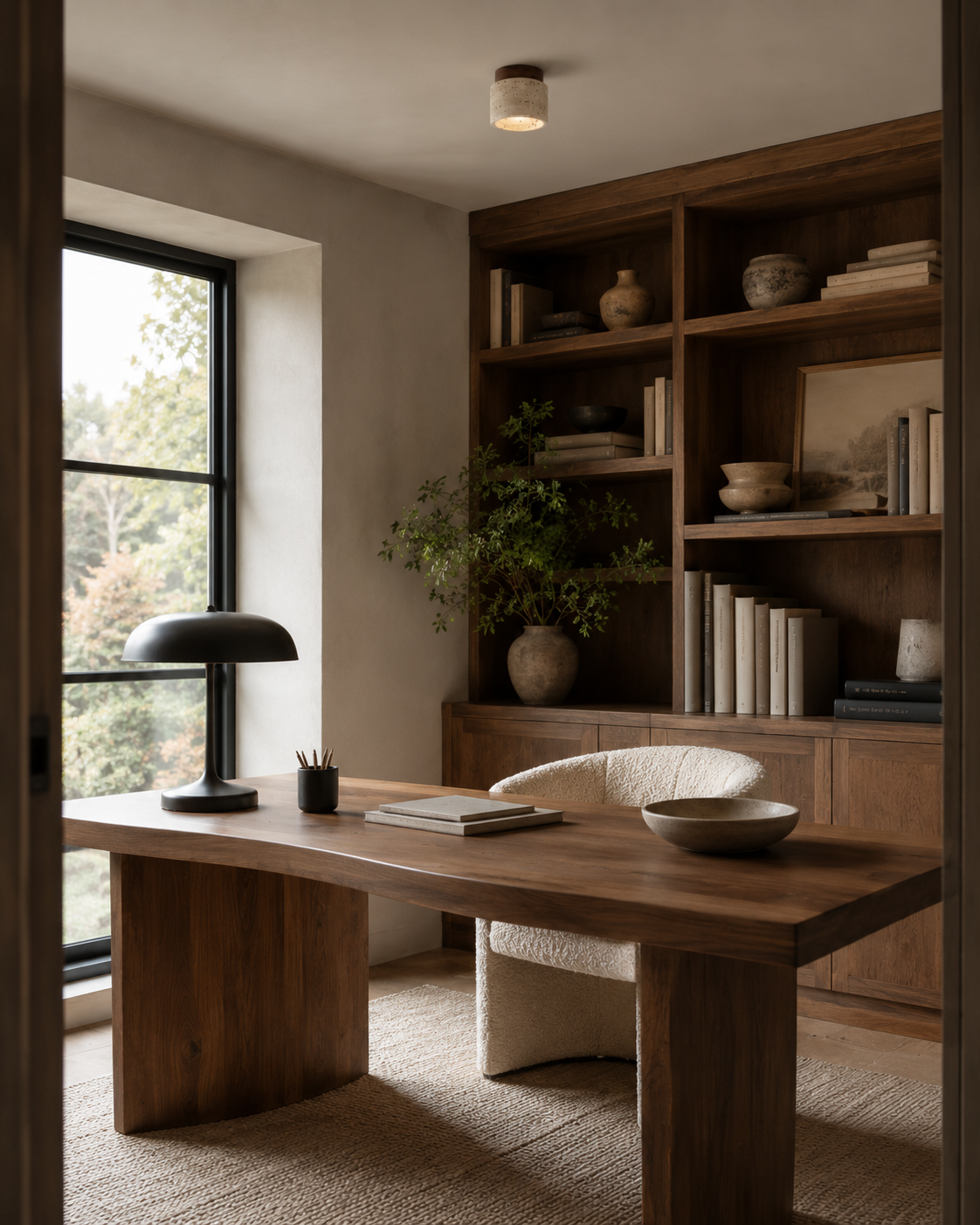The Como | Travertine Ceiling Light