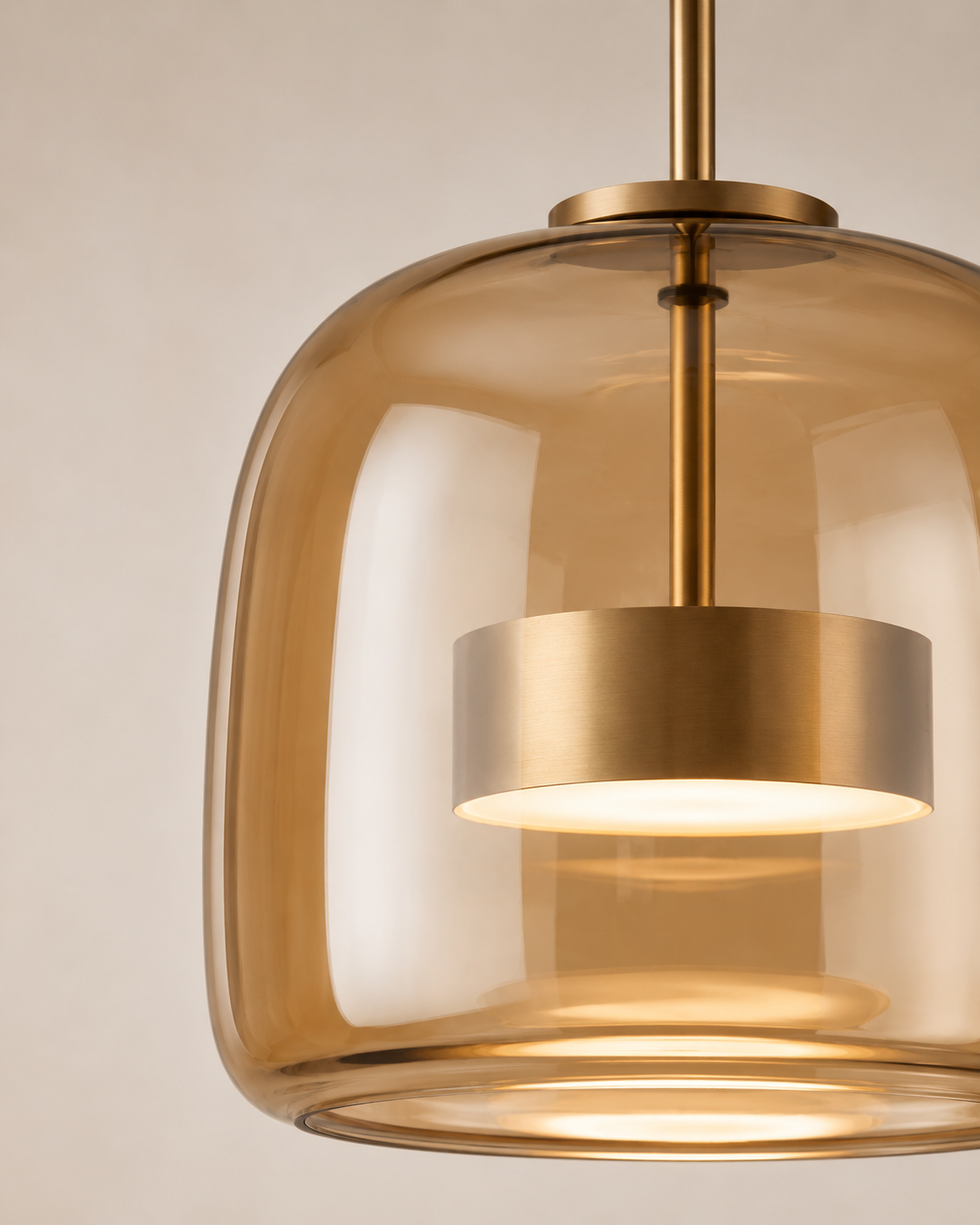 Aurelia | Amber Glass Pendant Light