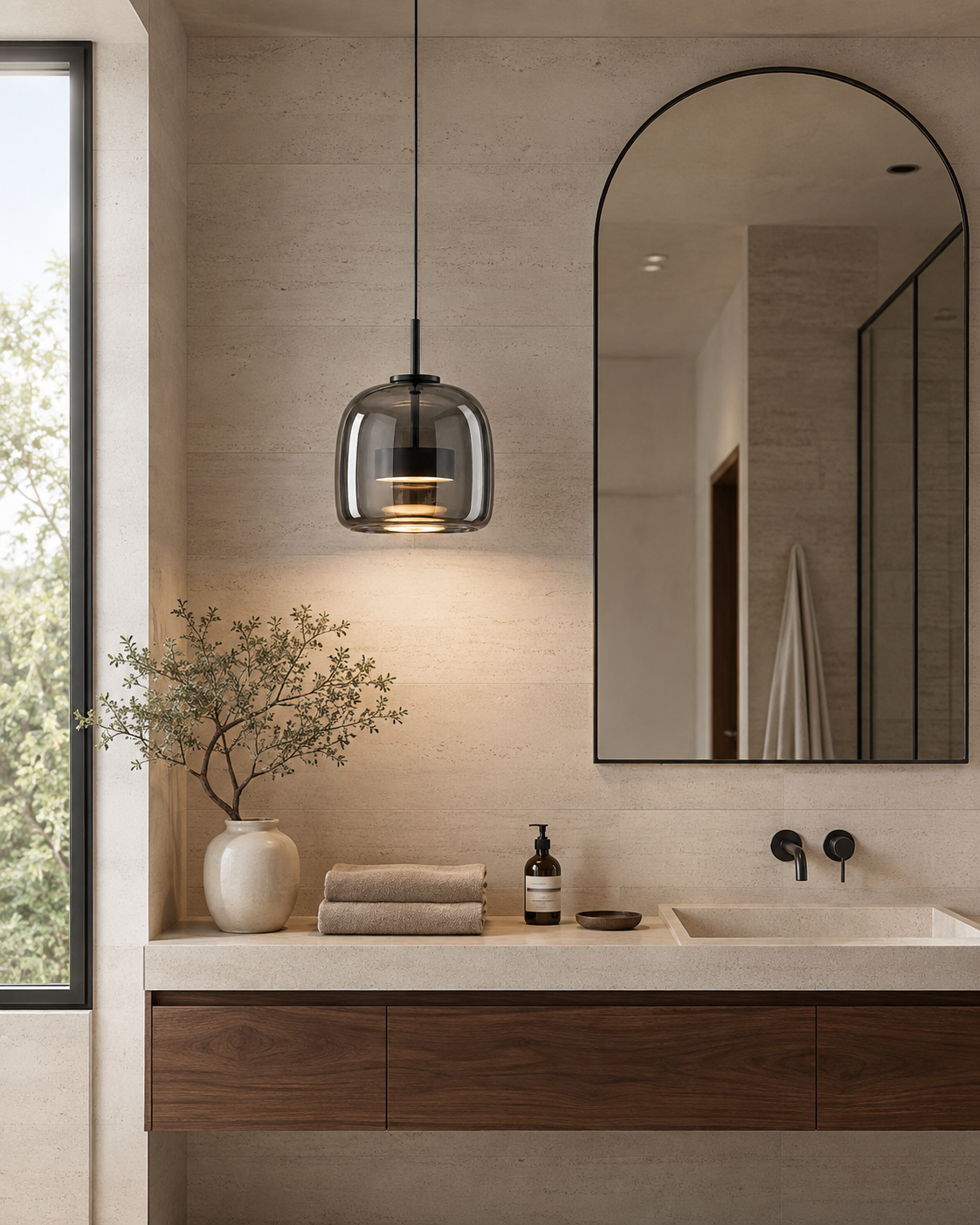 Aurelia | Amber Glass Pendant Light