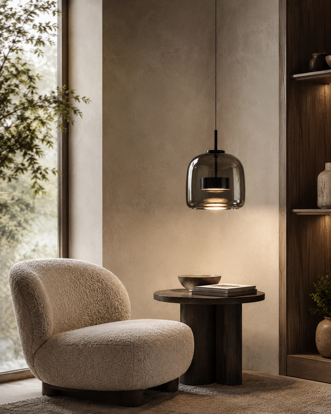 Aurelia | Amber Glass Pendant Light