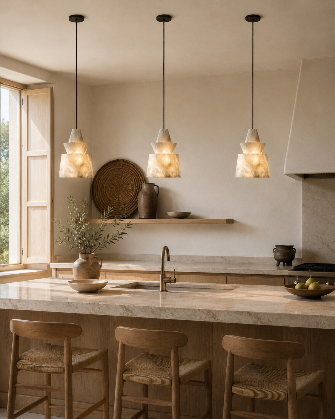 Siena | Alabaster Pendant Light