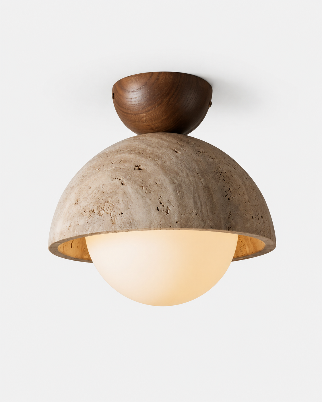 Cerra | Travertine Ceiling Light