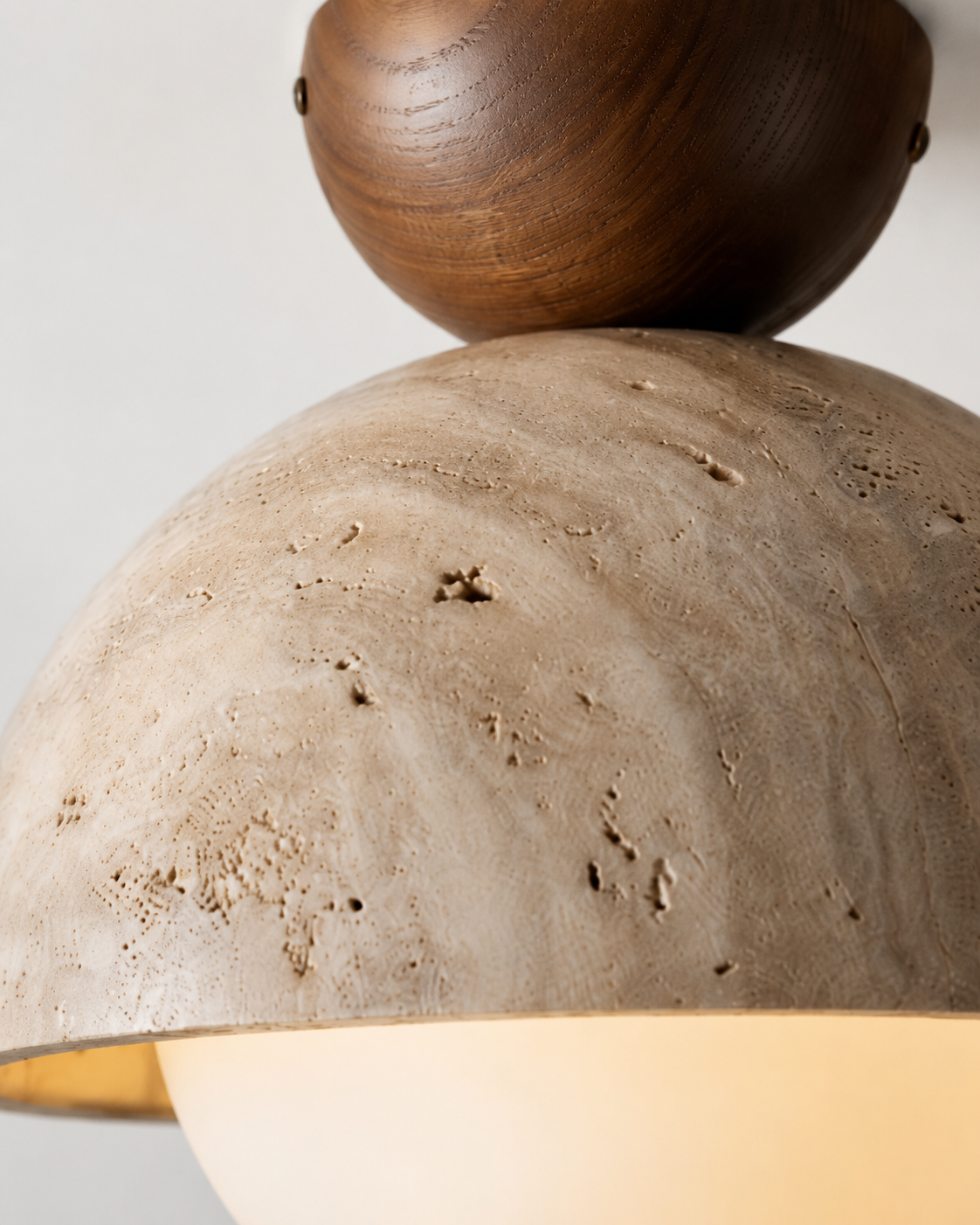 Cerra | Travertine Ceiling Light