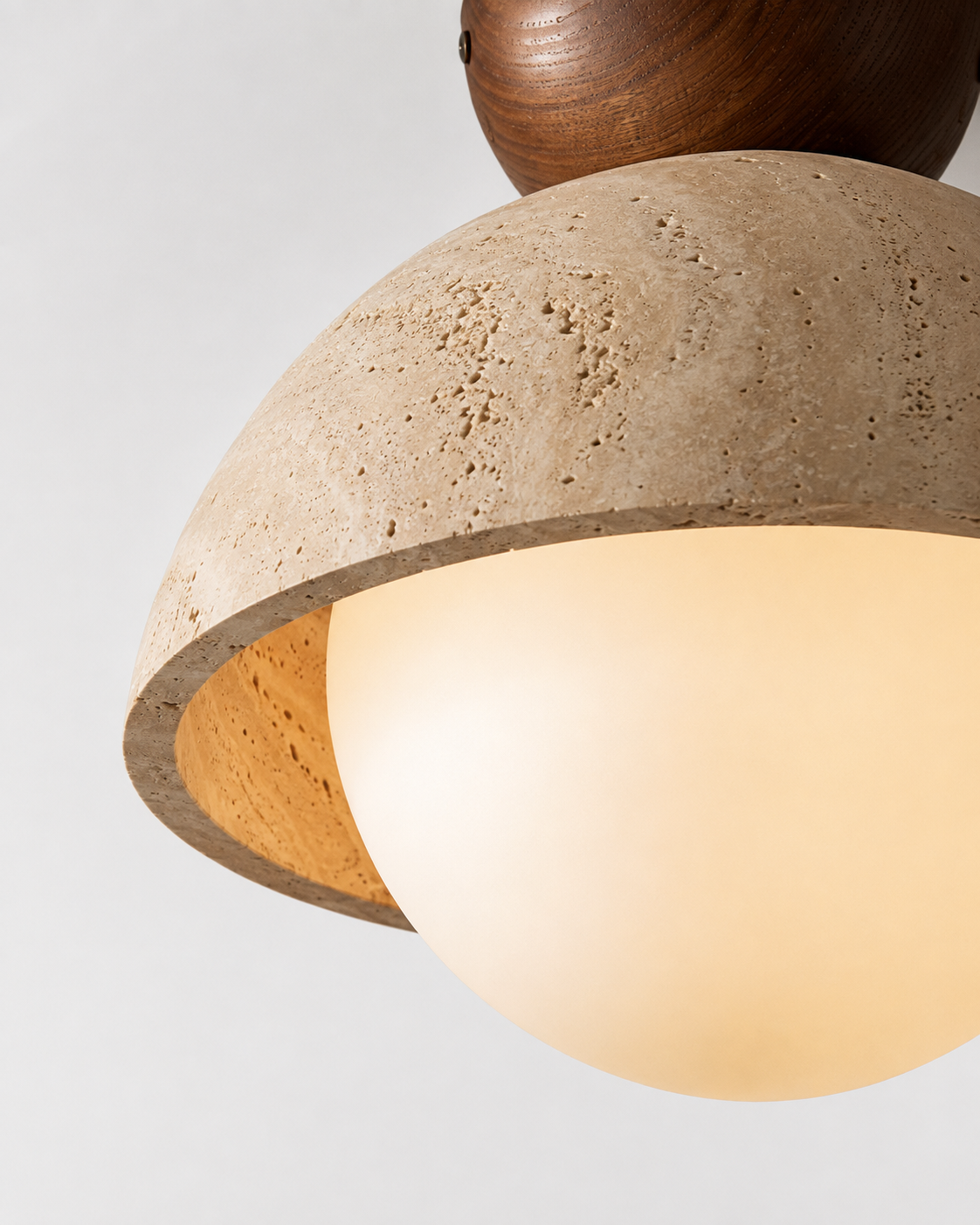 Cerra | Travertine Ceiling Light