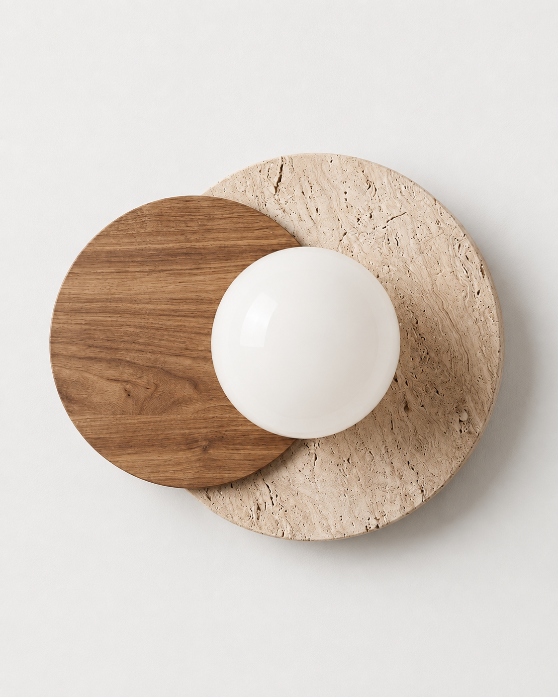 Luna | Travertine Wall Sconce