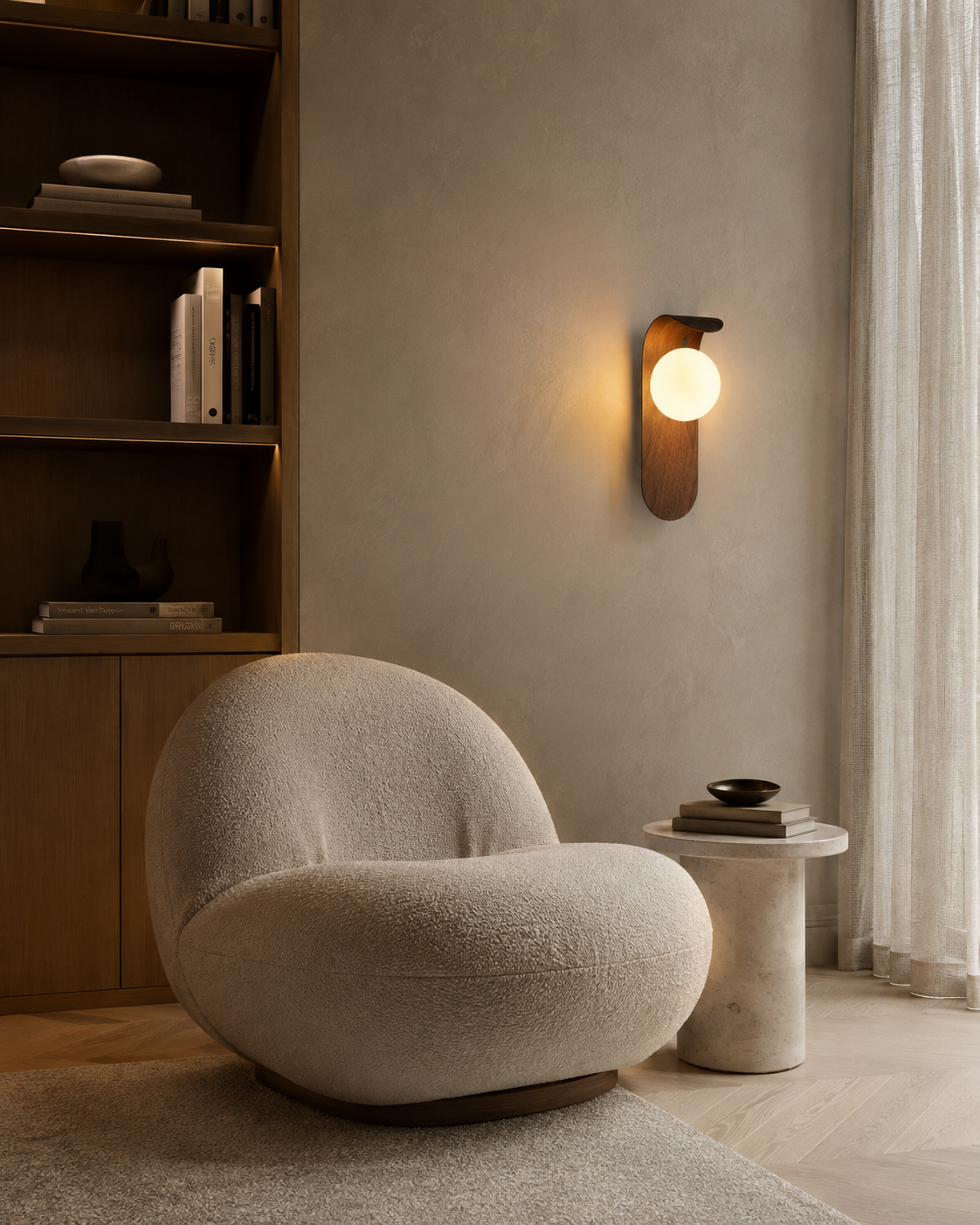 Elara | Wood Wall Sconce