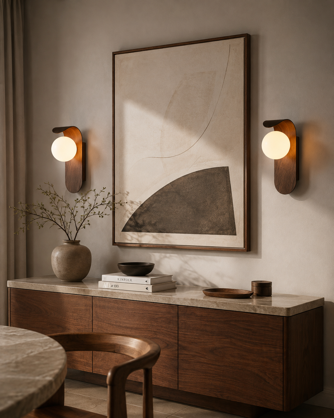 Elara | Wood Wall Sconce