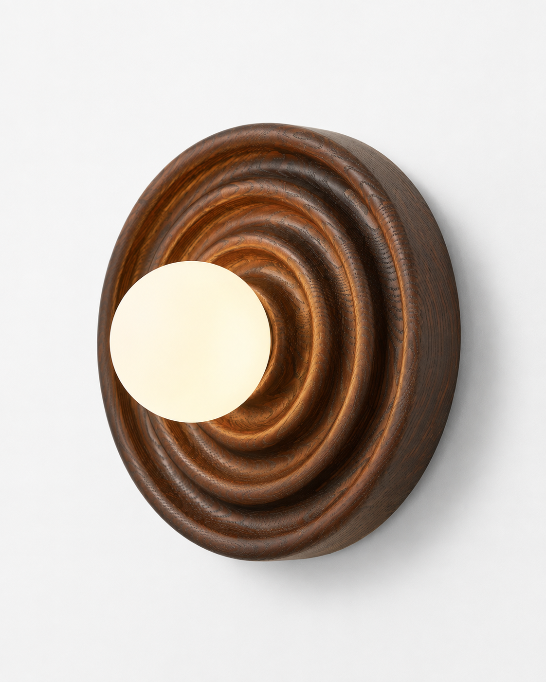 Onda | Sculpted Wood Wall Sconce