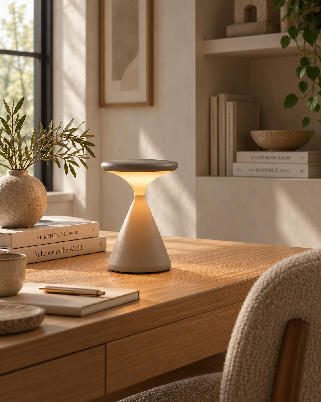 Vela | Stone Table Lamp