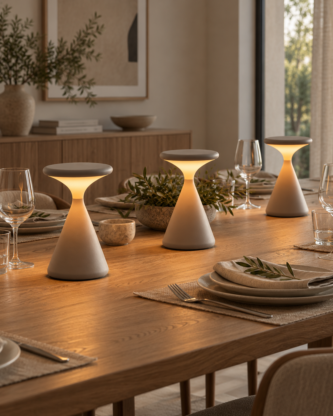 Vela | Stone Table Lamp