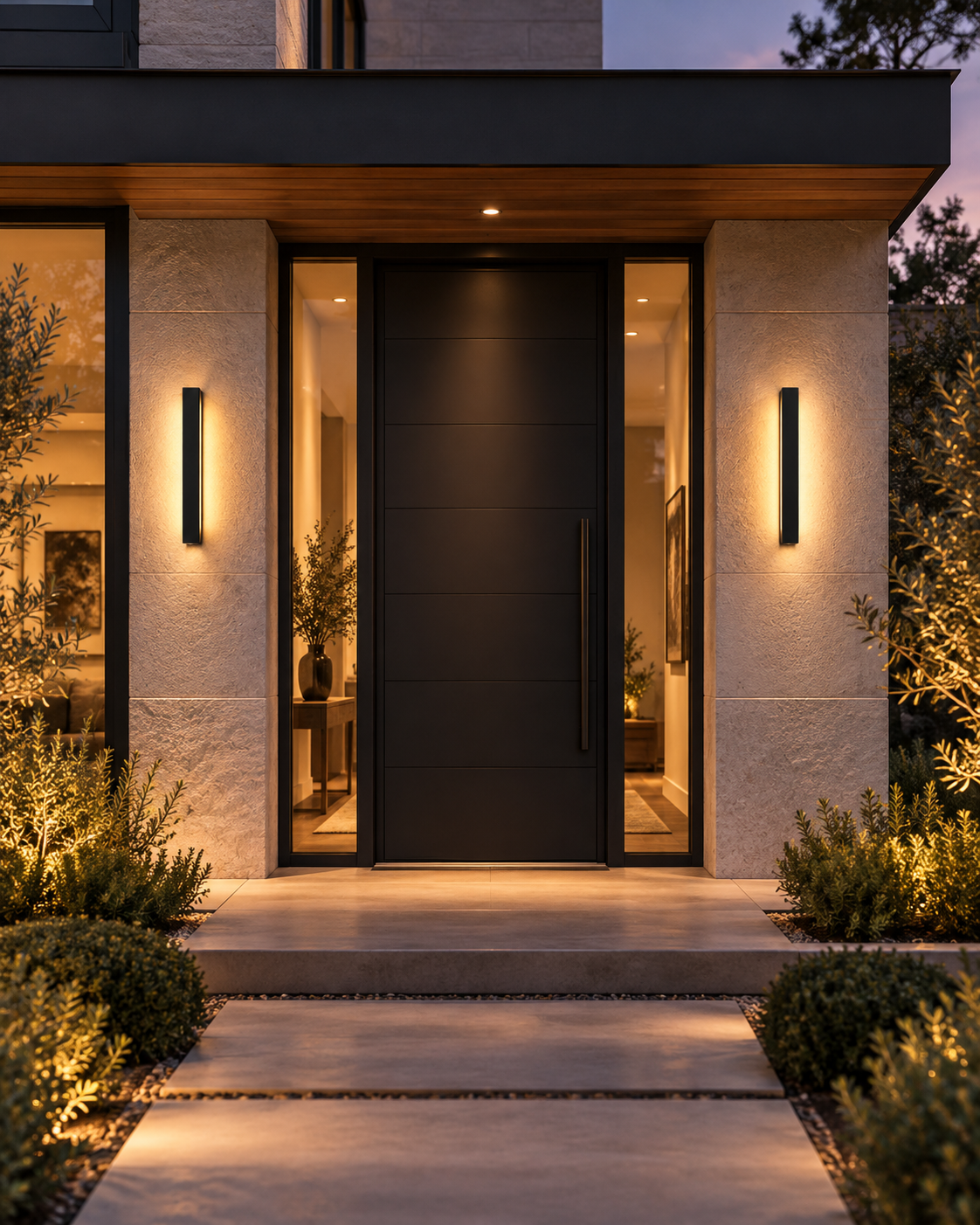 Modern Linear LED Outdoor Wall Light | Averon