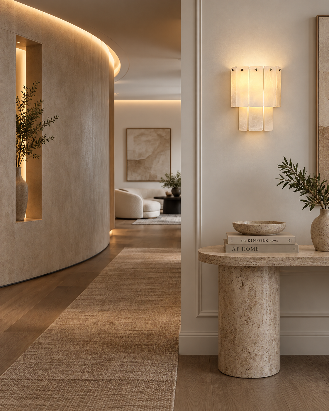 Layered Alabaster Wall Sconce | Nerisse