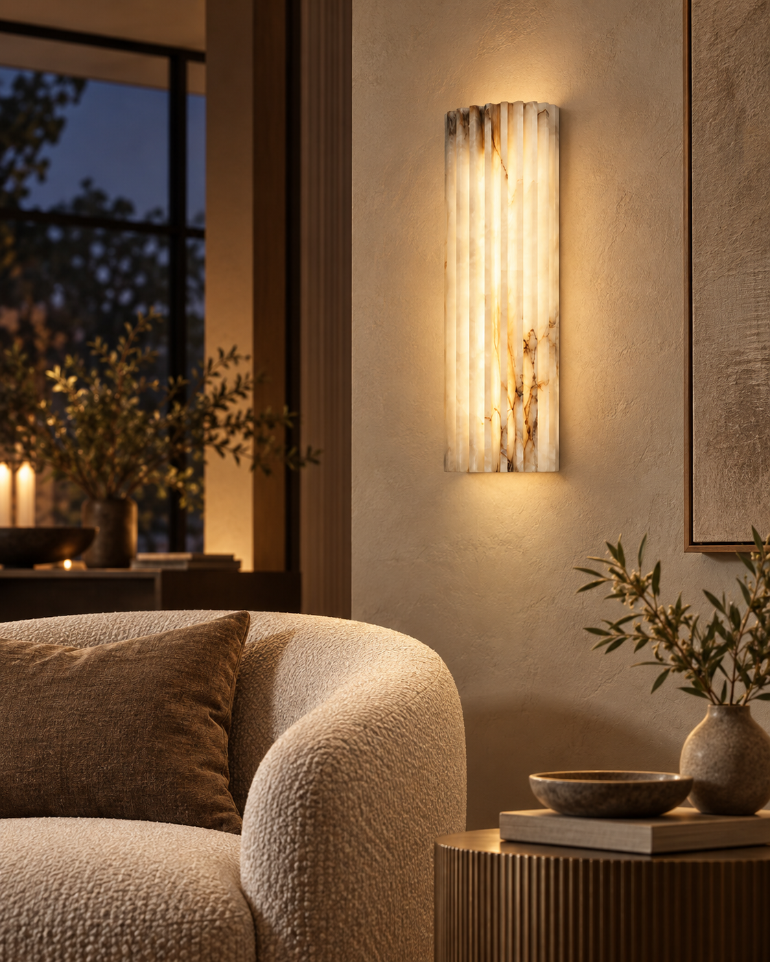 The Alba | Alabaster Wall Sconce