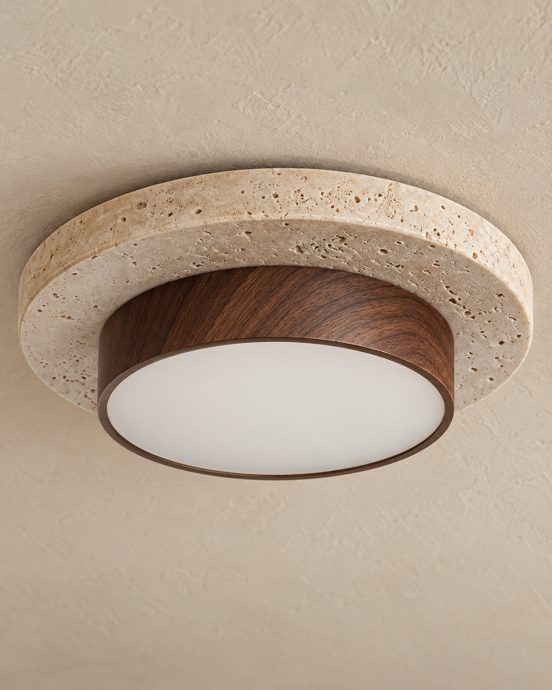 Nerio | Travertine Ceiling Light