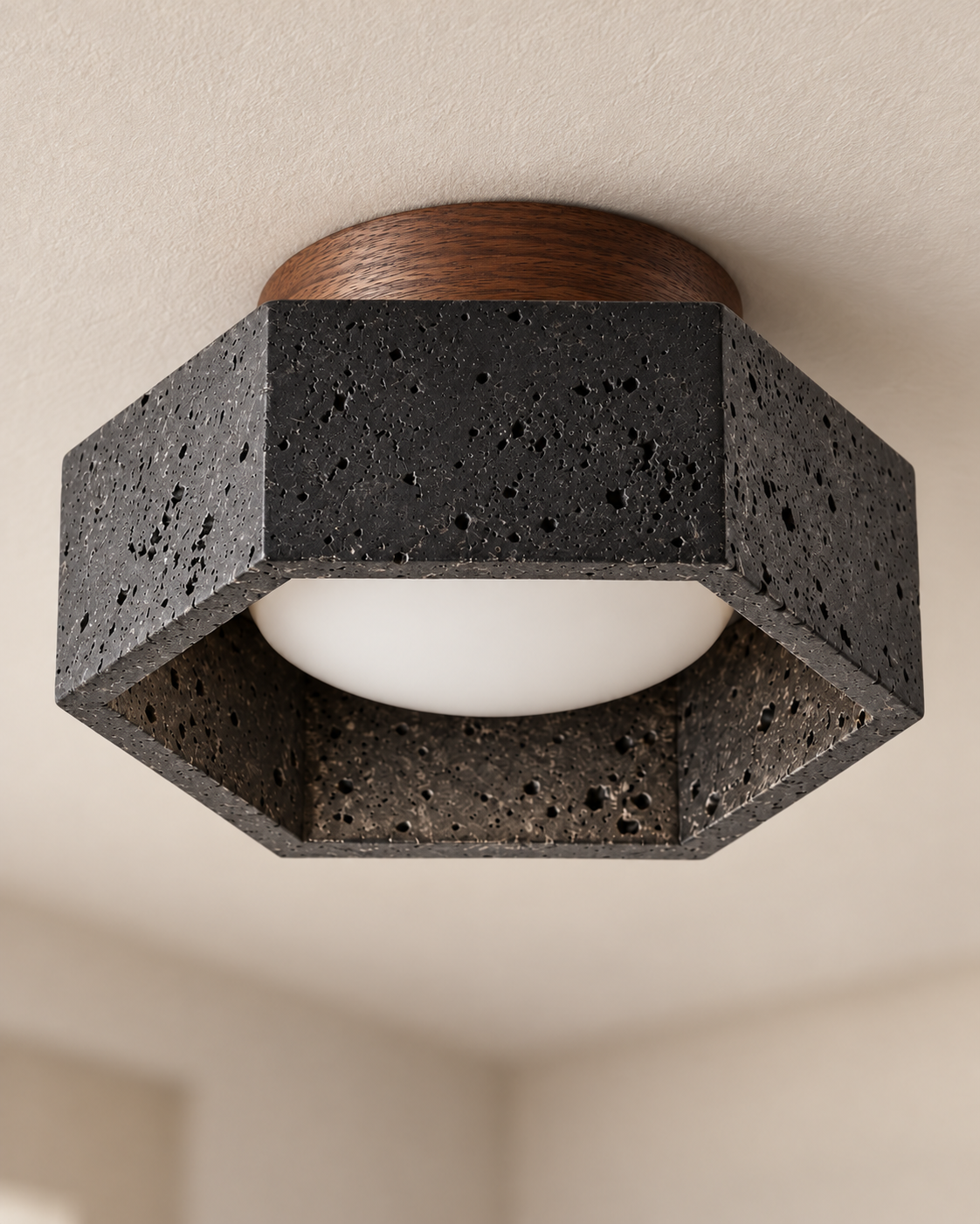 Caldera | Travertine Celling Lights
