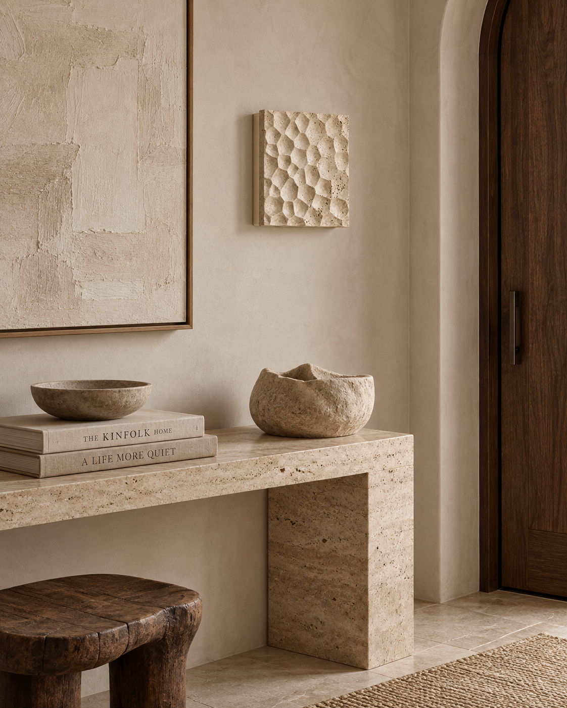 Vaelis | Travertine Wall Sconces