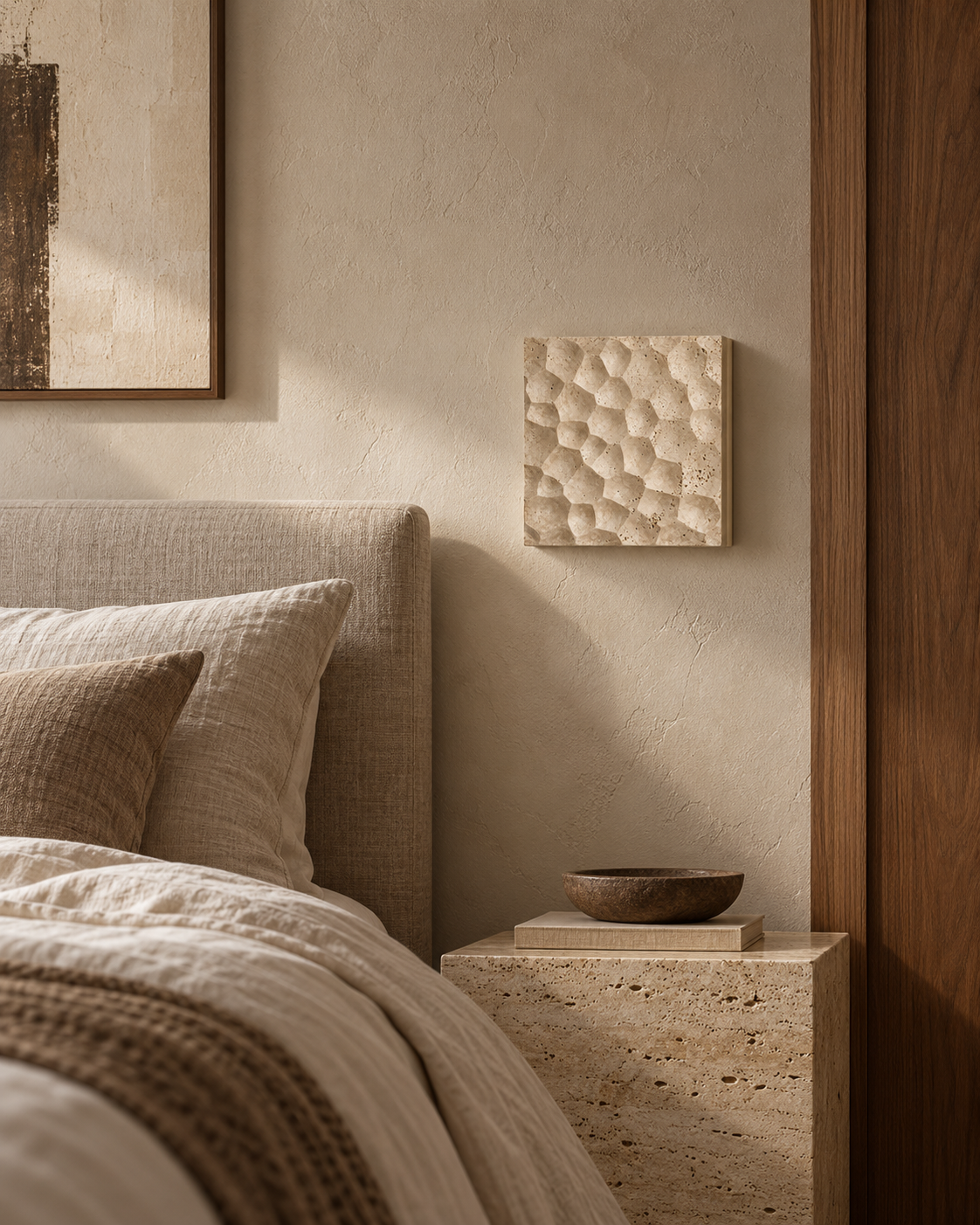 Vaelis | Travertine Wall Sconces