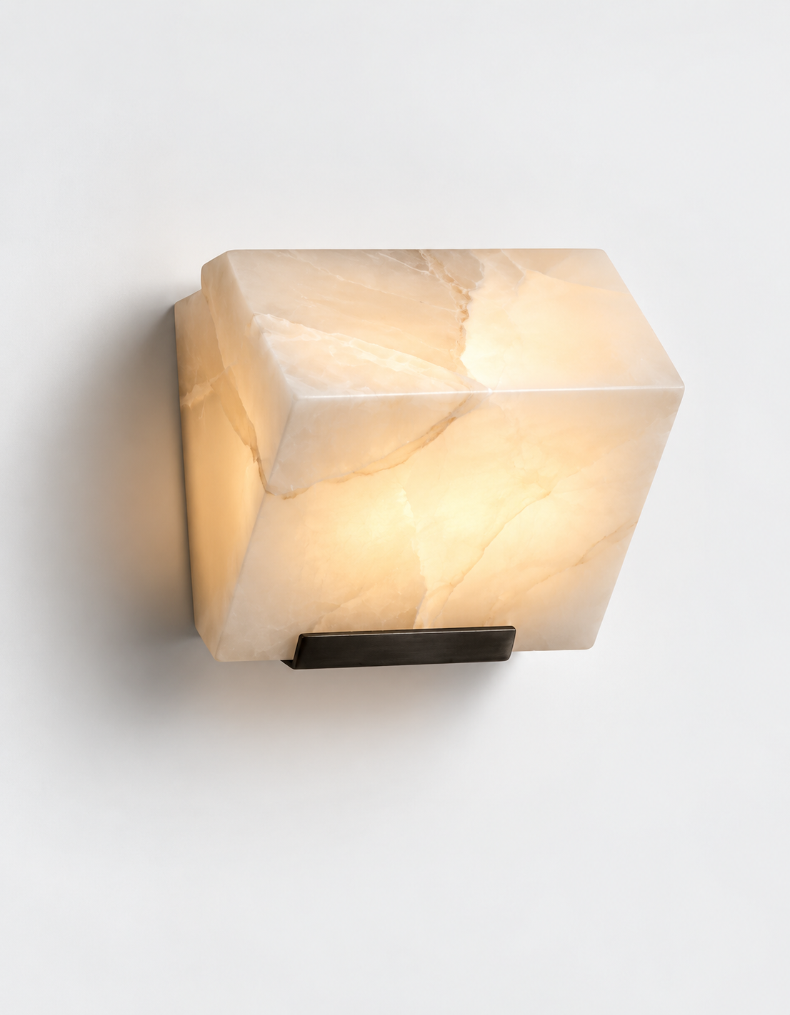 Alvara | Natural Alabaster Sculptural Wall Sconce