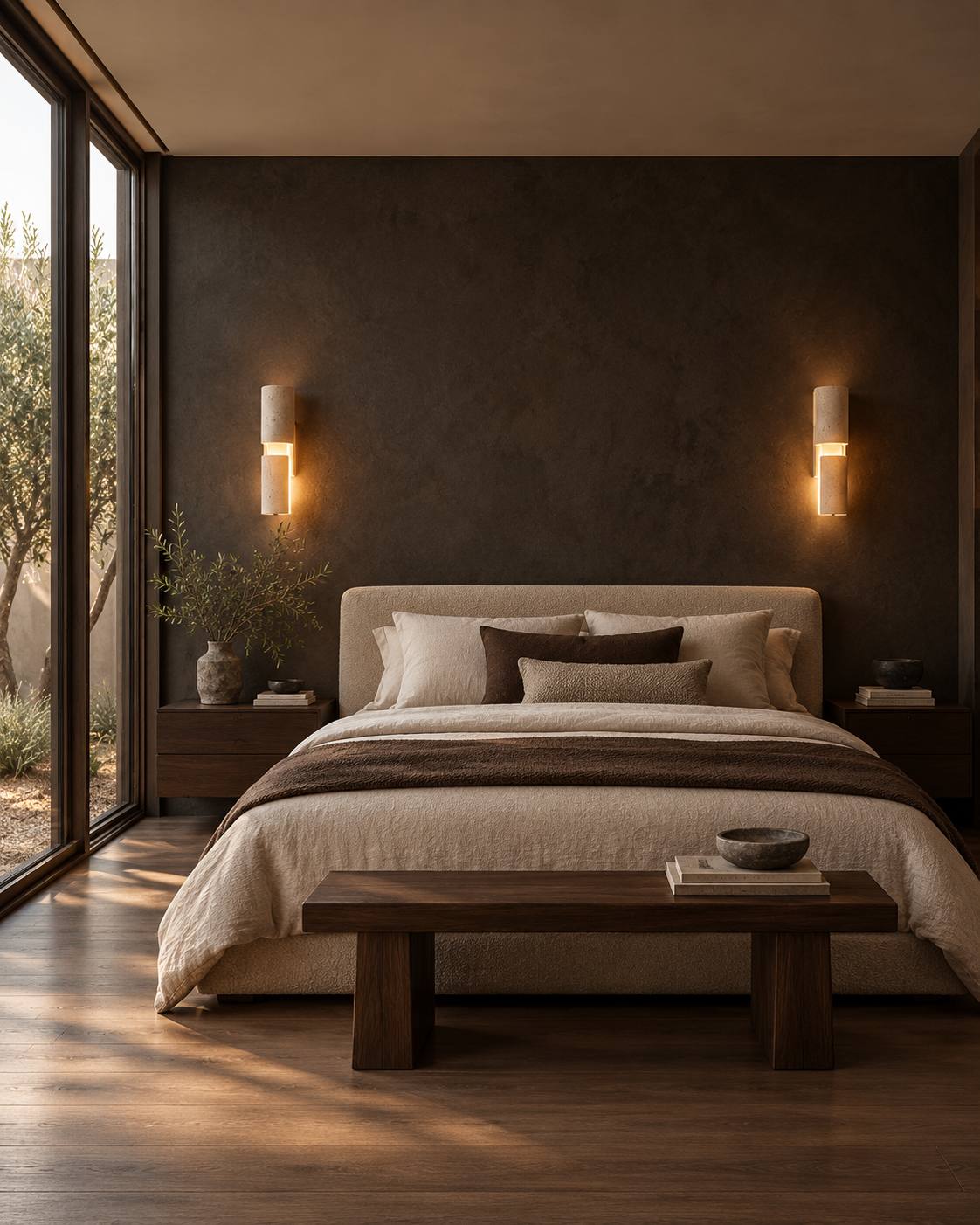 Tavora | Natural Travertine Wall Sconce