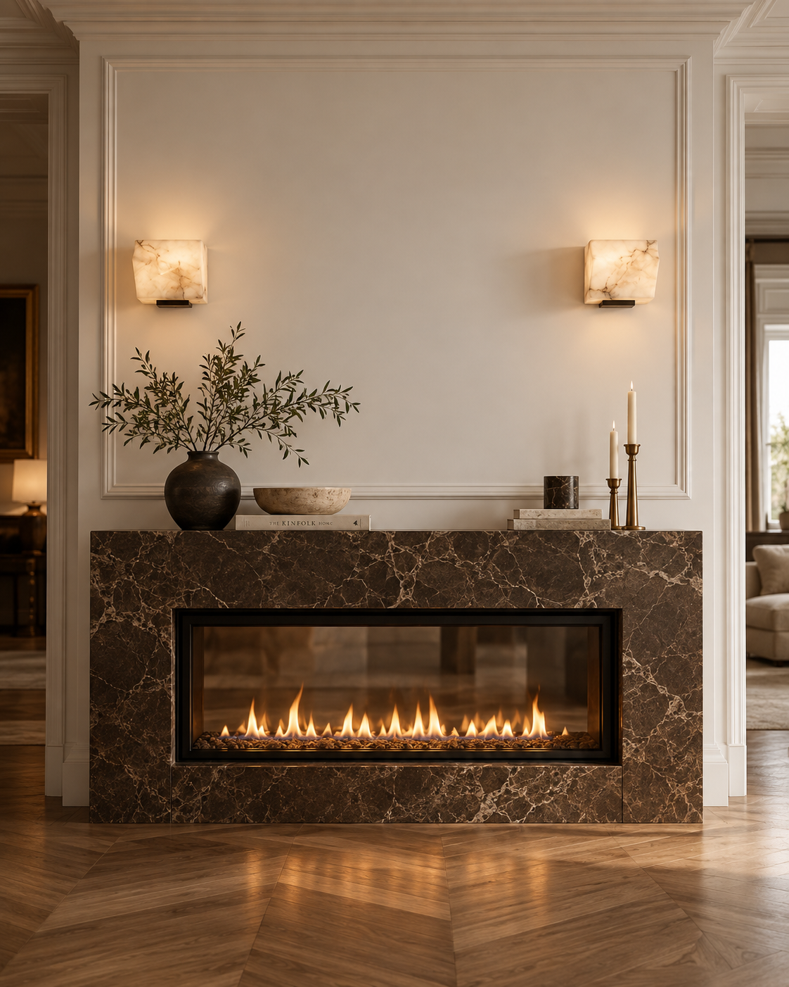 Alvara | Natural Alabaster Sculptural Wall Sconce