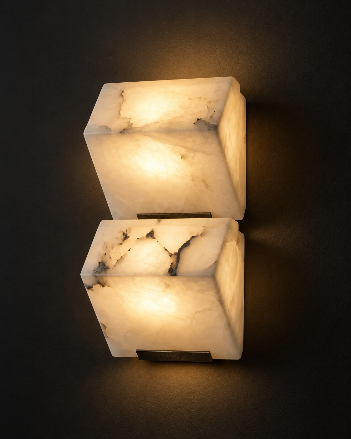 Alvara | Natural Alabaster Sculptural Wall Sconce