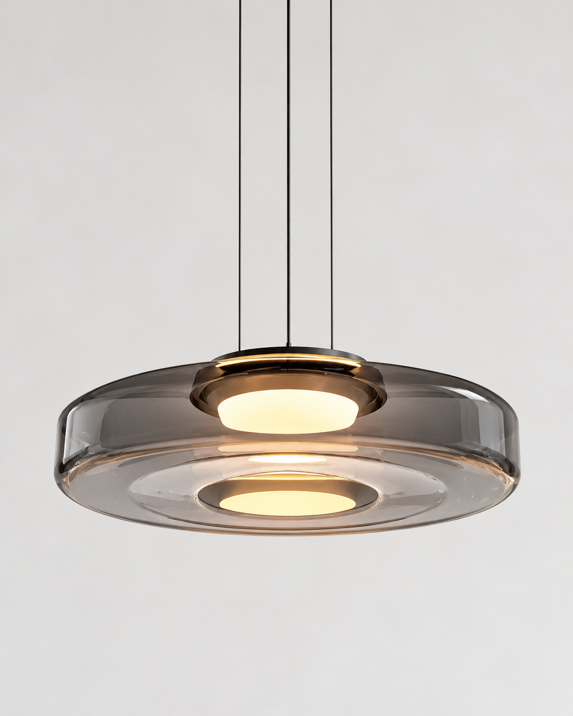Layered Glass LED Pendant Light | Solvane
